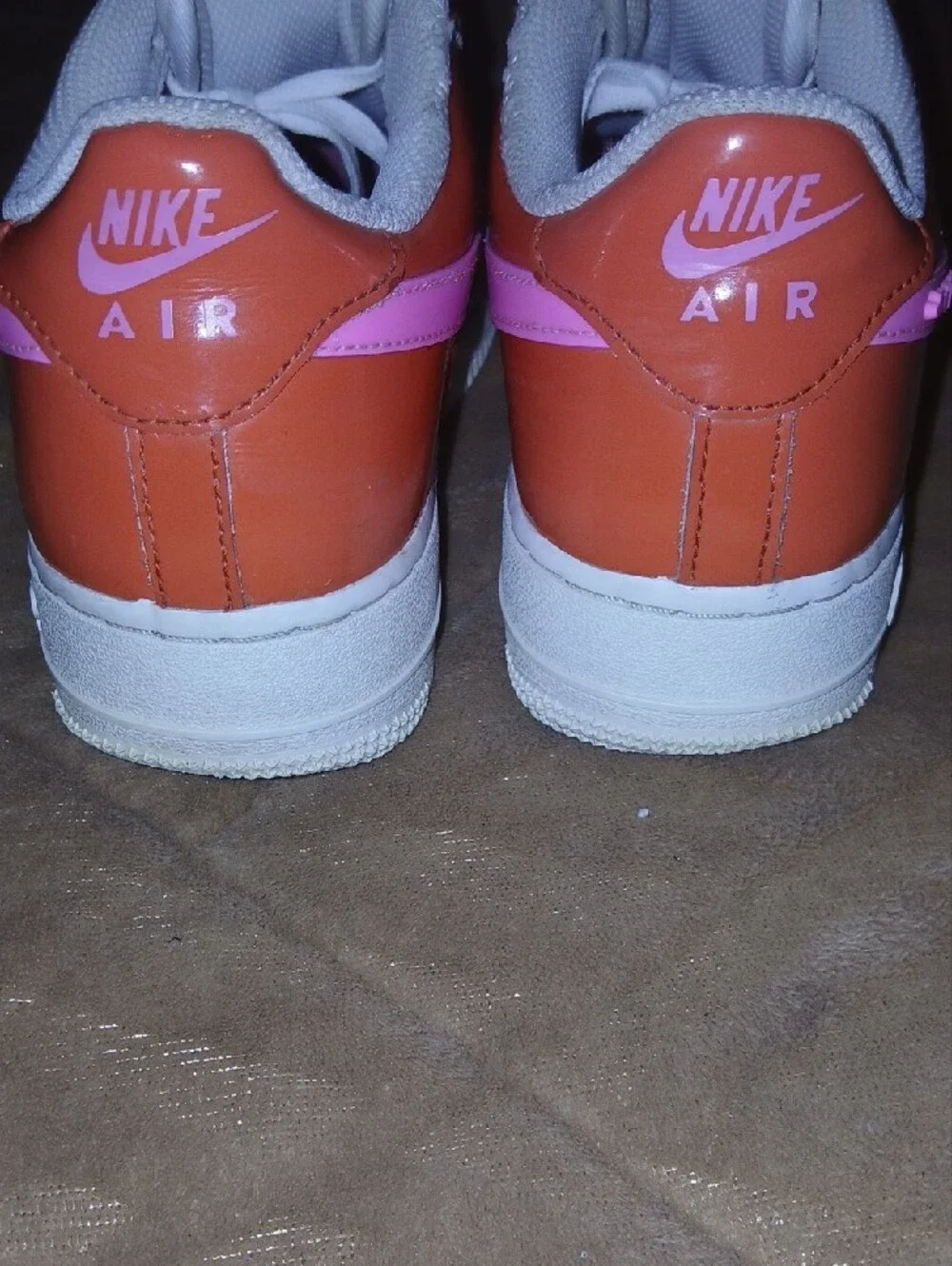 Kids Nike Air Force 1 Lv8 Valentine's Day Orange Pink Hearts Sz: 6.5